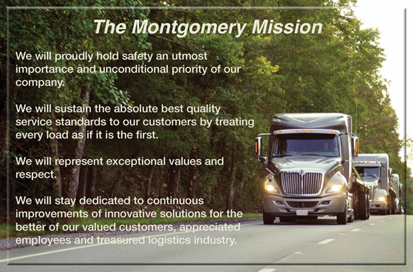 The Montgomery Transport LLC Mission Statement 